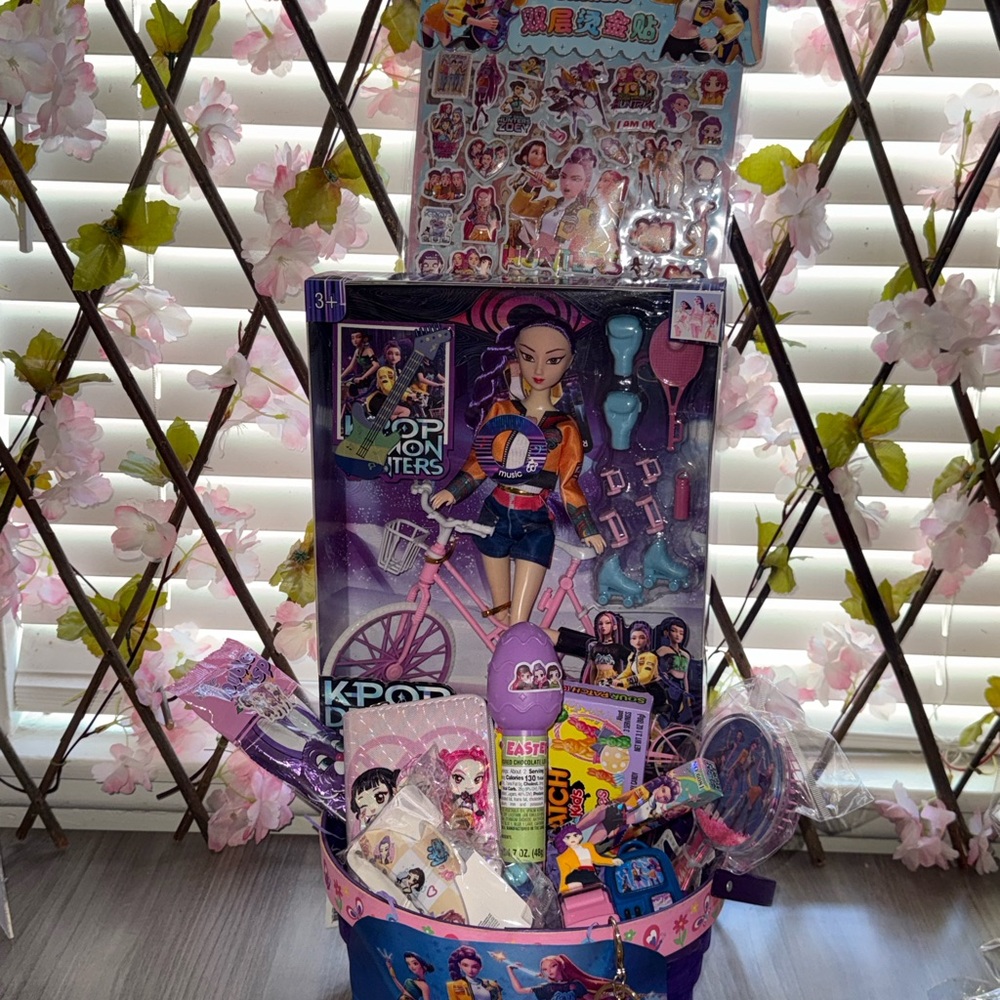 K-pop demon hunter Easter Basket